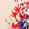 Glitzhome® 21" Patriotic Americana Red, White & Blue Floral Table Tree
